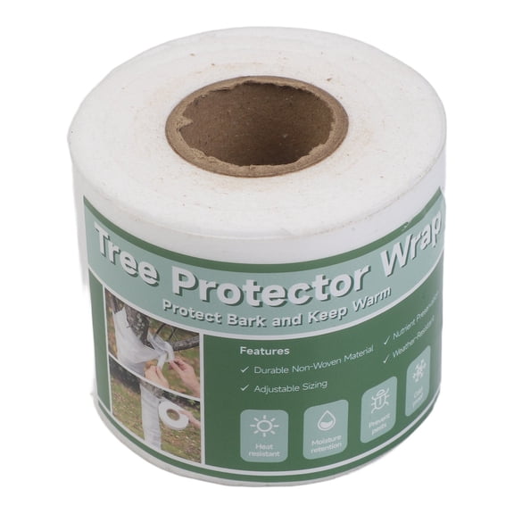 Cushteg Tree Trunk Wrap for Frost Protection and Animal Damage Prevention, Non-Woven Fabric Bark Protector for Garden Trees and Shrubs, 8 cm x 30 m(8cm*30m)