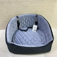 thumbnail image 1 of Cushytot Car seats for pets,Dog Car Seatfor SmallDogs,Detachable WashableDog Booster Seat Under 30lbs, Pet Car Seat Travel Bed with Storage Pockets andDog Safety Belt(Black/Grey), 1 of 9