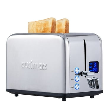 Cusimax Brushed Stainless Steel 2 Slice Toaster