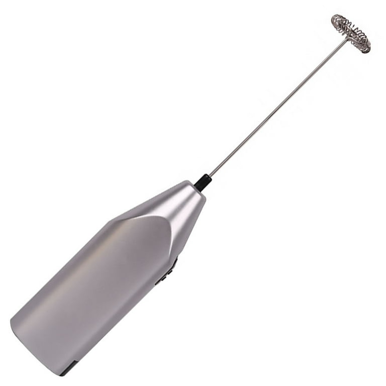 Cusimax Electric Milk Frother Handheld Egg Whisk Mixer Foam Maker Drinks Coffee Stirrer Foamer, Silver, Size: As Shown
