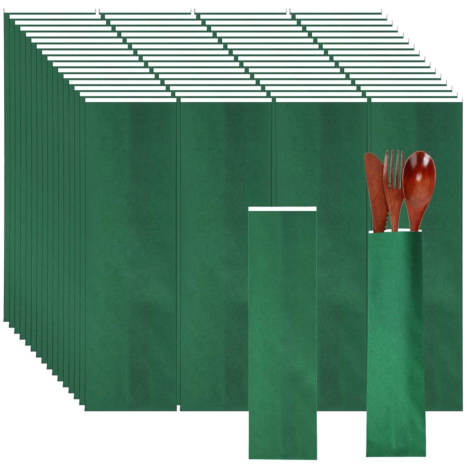 Cusimax Shop 4000 Pcs Silverware Bags for Restaurant Bulk Silverware Sleeves Bulk 10" x 23/4