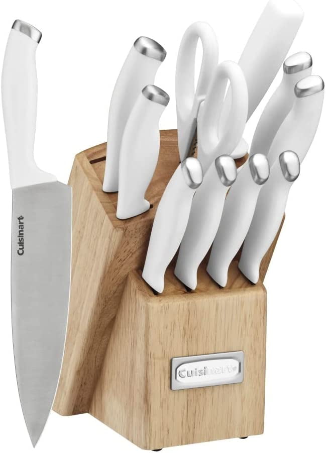 Cuisinart Cusinart 12 Piece Block Knife Set with Steel Blades for Precise Cutting, Lightweight, Stainless Steel, Durable & Dishwasher Safe