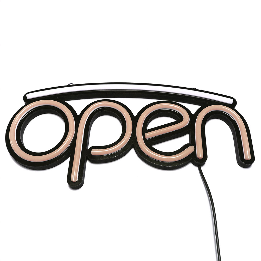 Cusmycra Neon Signs, 3D Art LED Neon Open Sign, Neon Lights LED Signs for Wall Decor Business