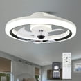 thumbnail image 1 of Cusp Barn Dimmable Indoor Ceiling Fan with Lights Remote & APP Control Low Profile DC Motor Ceiling Light, 1 of 10