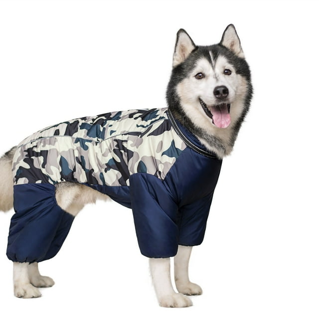 Cusse Dog Winter Coat, Warm Dog Jacket Reflective Dog Cold Weather Coat ...