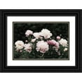 thumbnail image 1 of Cusson, Marie Elaine 14x11 Black Ornate Wood Framed with Double Matting Museum Art Print Titled - Peony  Poetry II, 1 of 4