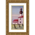 thumbnail image 1 of Cusson, Marie Elaine 14x24 Gold Ornate Wood Framed with Double Matting Museum Art Print Titled - Lighthouse Point  panel, 1 of 4