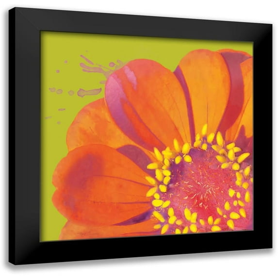 Cusson, Marie Elaine 15x15 Black Modern Framed Museum Art Print Titled - Flower Pop I