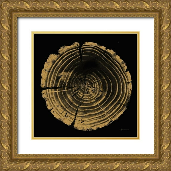 Cusson, Marie Elaine 15x15 Gold Ornate Wood Framed with Double Matting Museum Art Print Titled - Tree Trunk II
