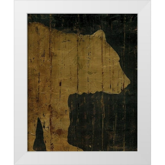 Cusson, Marie Elaine 15x18 White Modern Wood Framed Museum Art Print Titled - Rustic Lodge Animals Bear