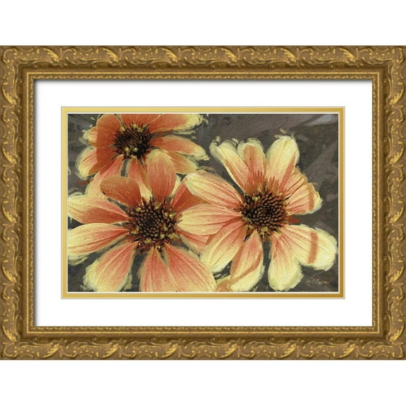 Cusson, Marie Elaine 18x13 Gold Ornate Wood Framed with Double Matting Museum Art Print Titled - Garden Dream VI