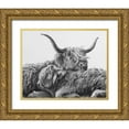 thumbnail image 1 of Cusson, Marie Elaine 18x15 Gold Ornate Wood Framed with Double Matting Museum Art Print Titled - My Highland V, 1 of 4
