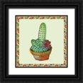 thumbnail image 1 of Cusson, Marie Elaine 20x20 Black Ornate Wood Framed with Double Matting Museum Art Print Titled - Rainbow Cactus III, 1 of 4
