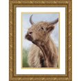 thumbnail image 1 of Cusson, Marie Elaine 23x32 Gold Ornate Wood Framed with Double Matting Museum Art Print Titled - Highland portrait I, 1 of 4