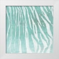 thumbnail image 1 of Cusson, Marie Elaine 26x26 White Modern Wood Framed Museum Art Print Titled - Soft Animal Prints Blue Tiger, 1 of 4