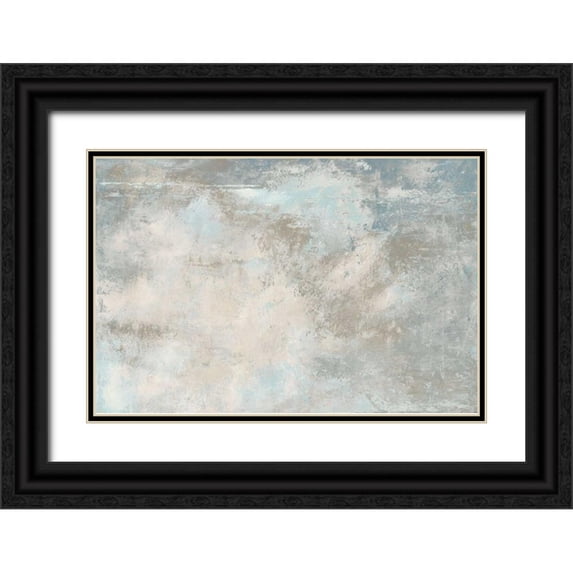 Cusson, Marie Elaine 32x23 Black Ornate Wood Framed with Double Matting Museum Art Print Titled - Rising Grace Neutral