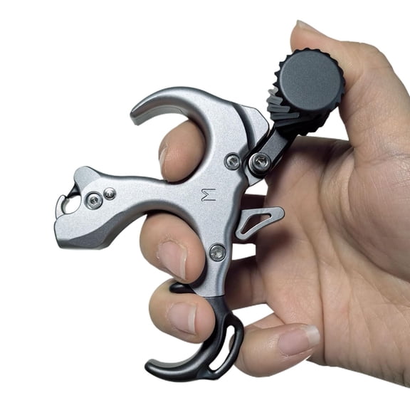 Cussparte Compound Bow Release Aids 3 Finger Thumb Trigger Archery AdjustableTarget Hunting