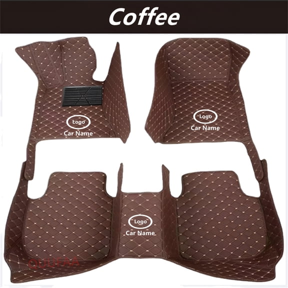 Custam Car Liners Floor Mats Full Set For Alfa Romeo Giulia Stelvio Tonale 2017-2026 Year Car Floor Mats 3D All-Weather Front & Rear Liner Leather Waterproof