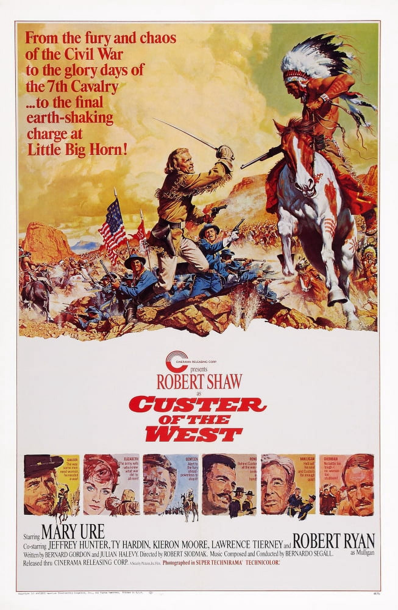 Custer Of The West U Canvas Art - (11 x 17)