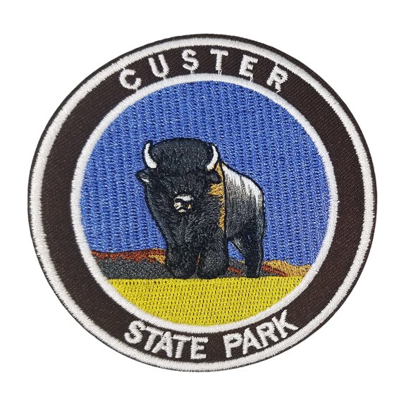 Custer State Park Embroidered Patch Iron/Sew-On Applique Explore Travel Souvenir