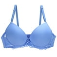 thumbnail image 1 of Pre-Owned 2023 New Sexy Push Up Bra BCDE Cup Women Pink Blace Blue Green Khaki Purple White Brassiere Underwear Underwire Female Lingerie, 1 of 5