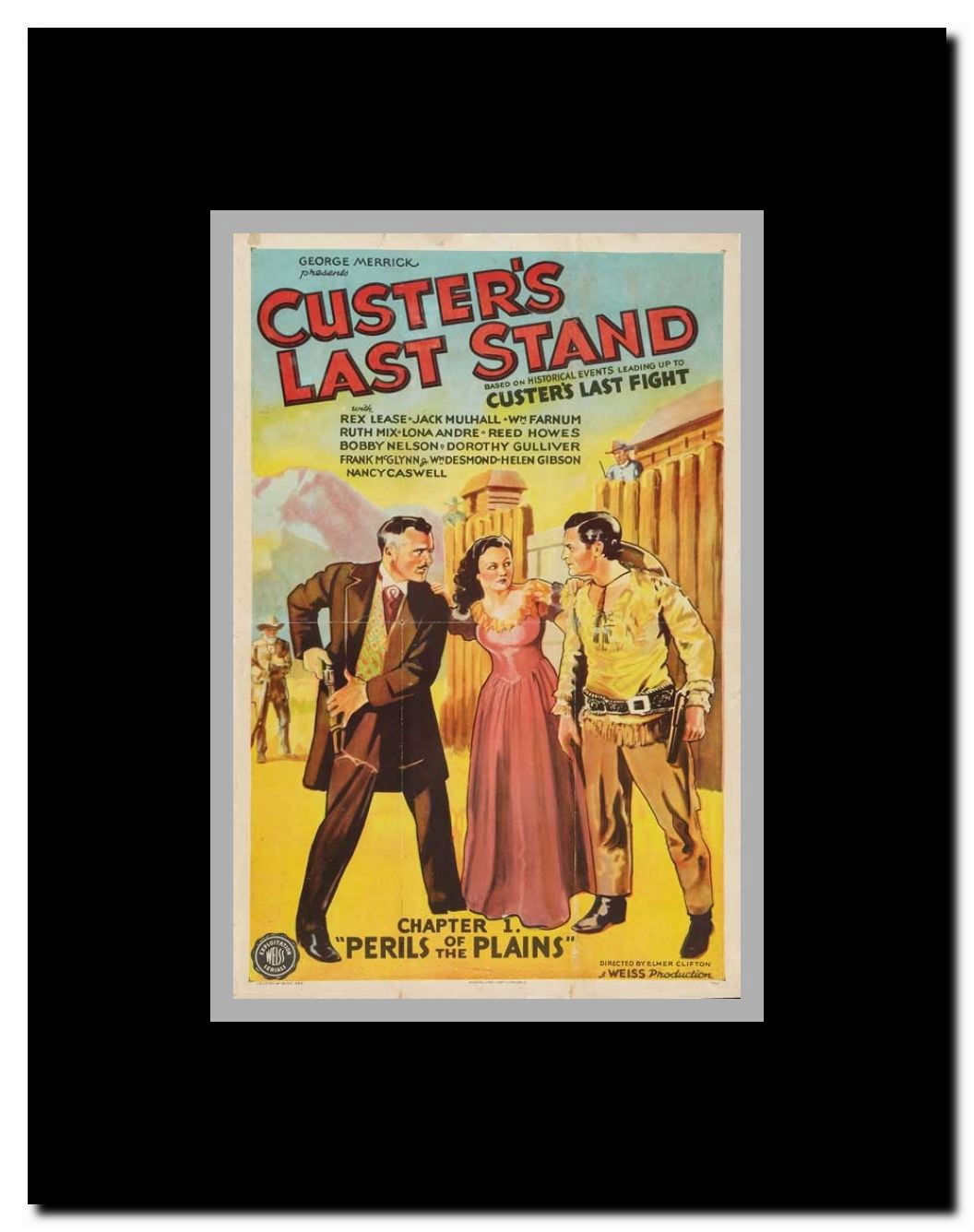 Custer's Last Stand Framed Movie Poster