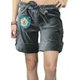 thumbnail image 1 of Custo Barcelona Women's Globus Tie-Waist Cargo Shorts 2/36 Charcoal Grey, 1 of 3