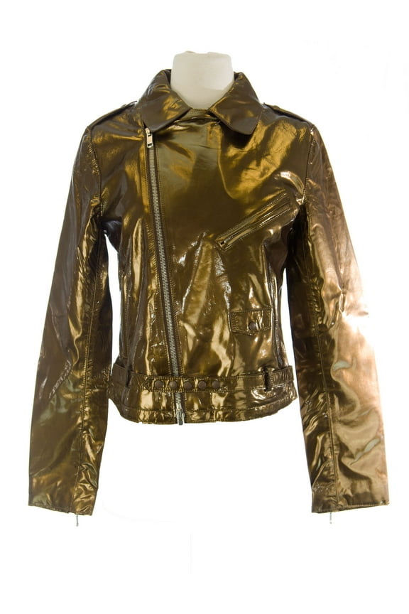 Women's Perfecto Gold Jacket 4 Gold