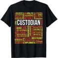 thumbnail image 1 of Custodian Job Cool Custodians World Cloud Janitor Gift T-Shirt, 1 of 3