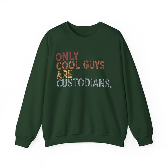 Custodian Sweatshirt Gifts Crew Neck Shirt Long Sleeve Unisex