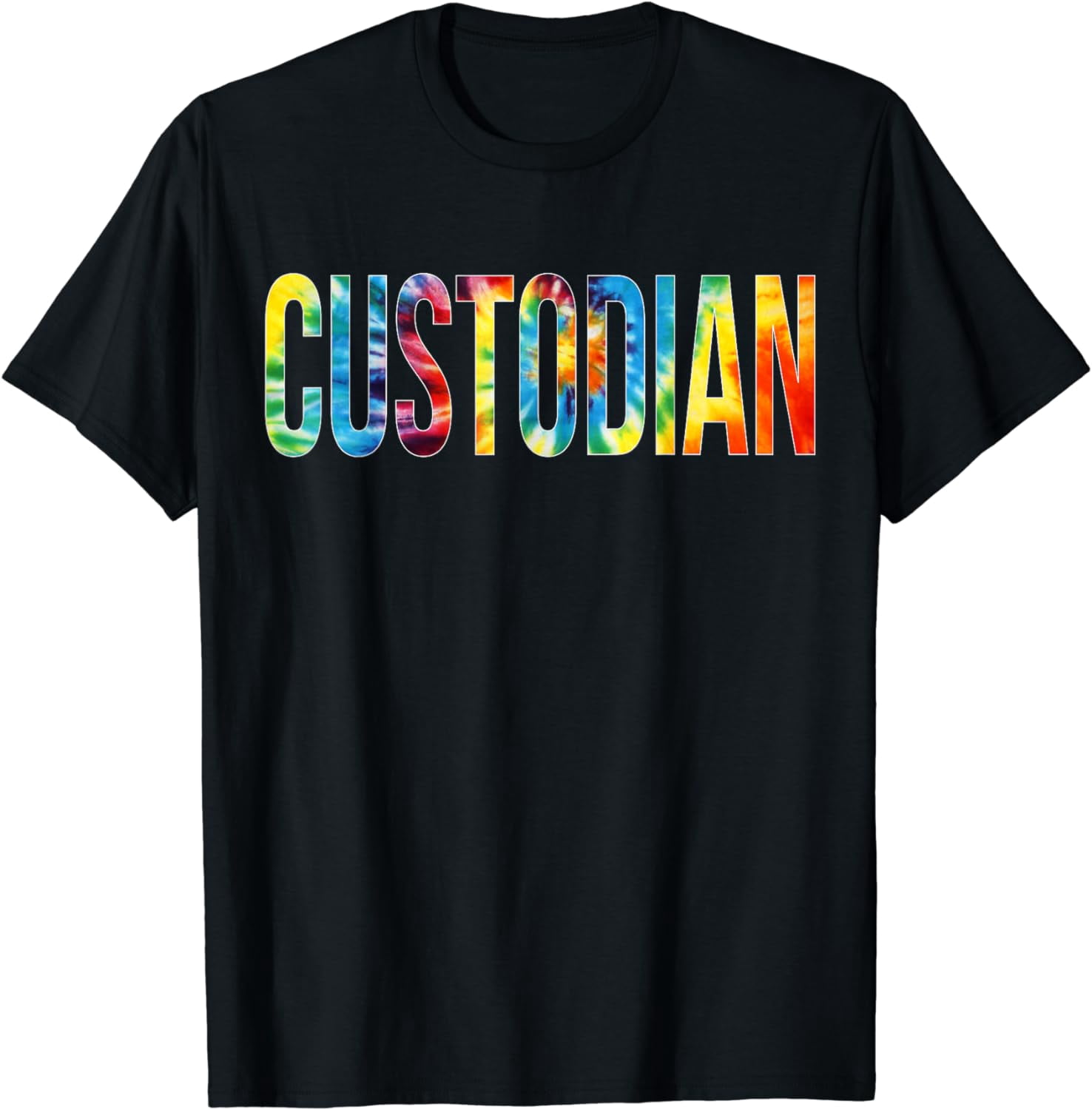 Custodian Tie Dye Appreciation Day Hello Back To School T-Shirt ...