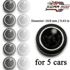 Custom 1/64 Scale Diecast Car Wheels, Assorted Color Model Car Tire Accessories
