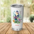 thumbnail image 1 of Custom 20oz Plover Tumbler With Handle & Straw - Double Wall Insulated Stainless Steel Cup - Cute Bird Lover Gift For Women, Girls - Travel Mug With Name Option owHO6K, 1 of 6
