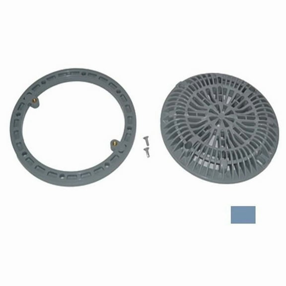 Custom Molded CMP25548059000 8 in. Anti Vinyl Pool Main Drain, Light Blue