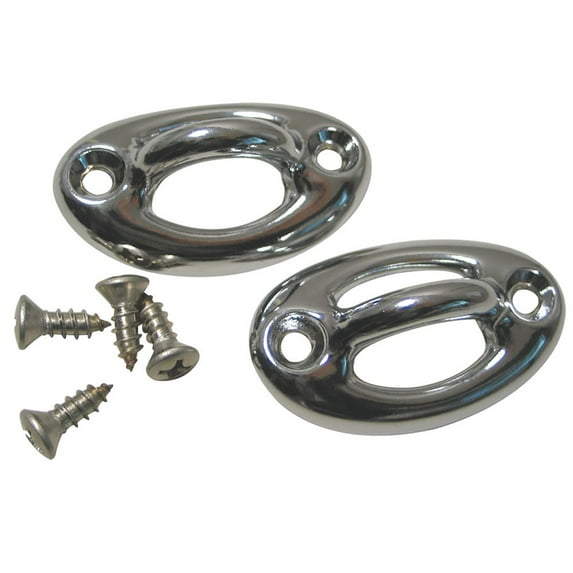 Custom 25568-700-000 Coping Mount Rope Eye - Chrome - Set of 2