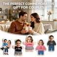 thumbnail image 1 of Custom 3D Face Photo Pillow Personalized Human-Shaped Plush Cushion Unique Keepsake Gift for Couples Birthdays and Valentine’s Day, 1 of 8