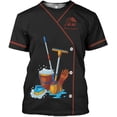 thumbnail image 1 of Custom 3D Housekeeping Shirt for Women Men Personalized Cleaning Outfit Gift Housekeeper Cleaner Tshirt Housekeeping Uniform (Brown, L), 1 of 10