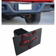 Custom 3D Metal Trailer Hitch Cover for 2 Towing Rear Receiver Plug Cover Fox Emblem Cool Cars SUV Pickup Trucks Heavy Duty
