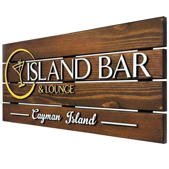 Custom 3D Wood Business Sign | Upload Your Logo for Personalized Signage | Handcrafted Raised Lettering Logo Plaque | Timeless Wooden Wall Decor for Hotels, Restaurants, Offices | Indoor & Outdoor