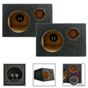PricedRightSales 6.5 Custom 2 Pack Speaker Boxes with Cutouts for 6 Mid-Range Speakers and 3 Tweeters