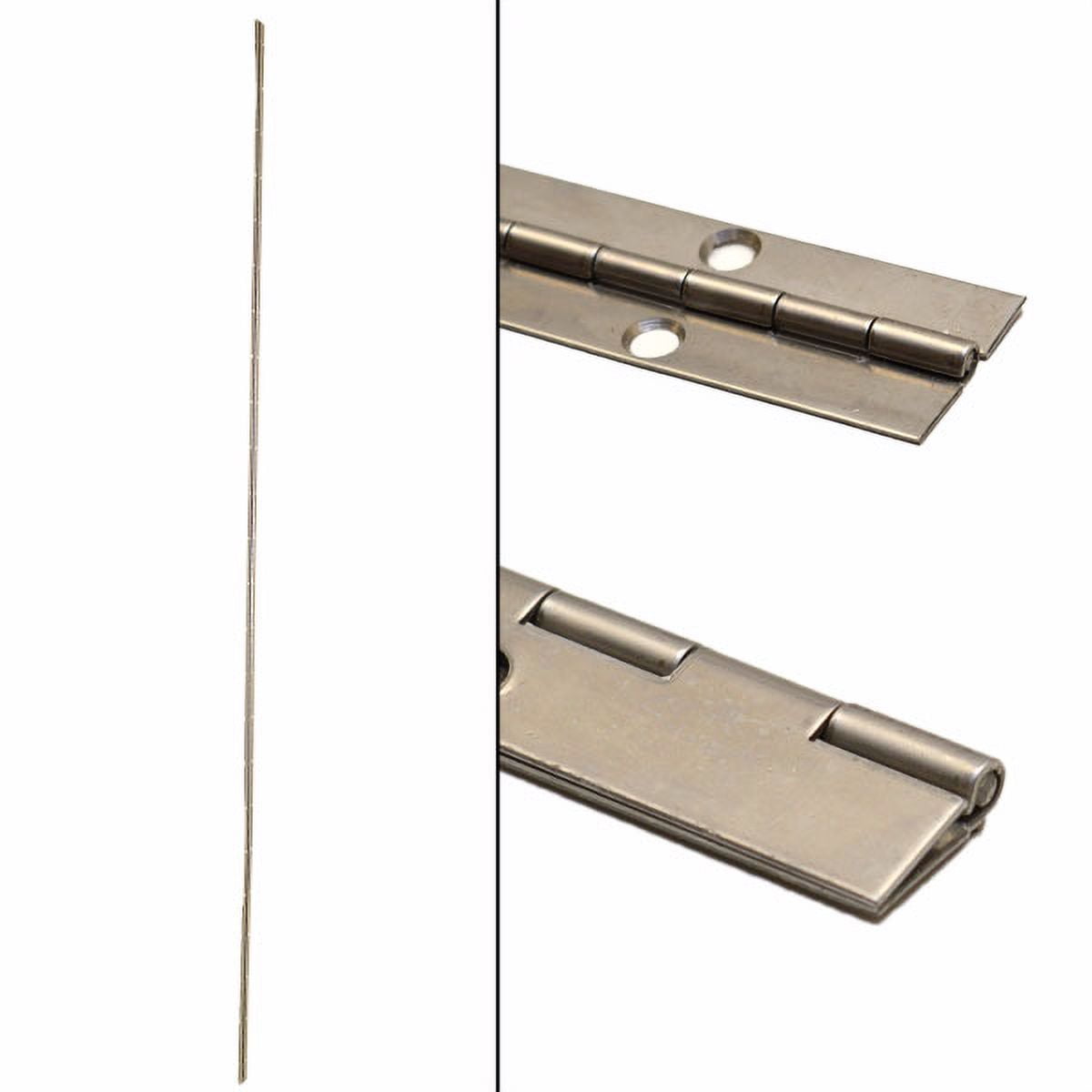 Custom 6 Foot Stainless Steel Boat Hinge w/ Countersunk Holes