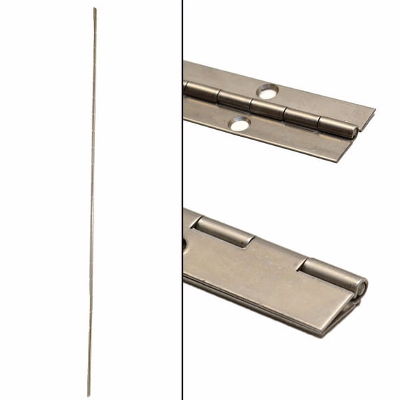 Custom 6 Foot Stainless Steel Boat Hinge w/ Countersunk Holes