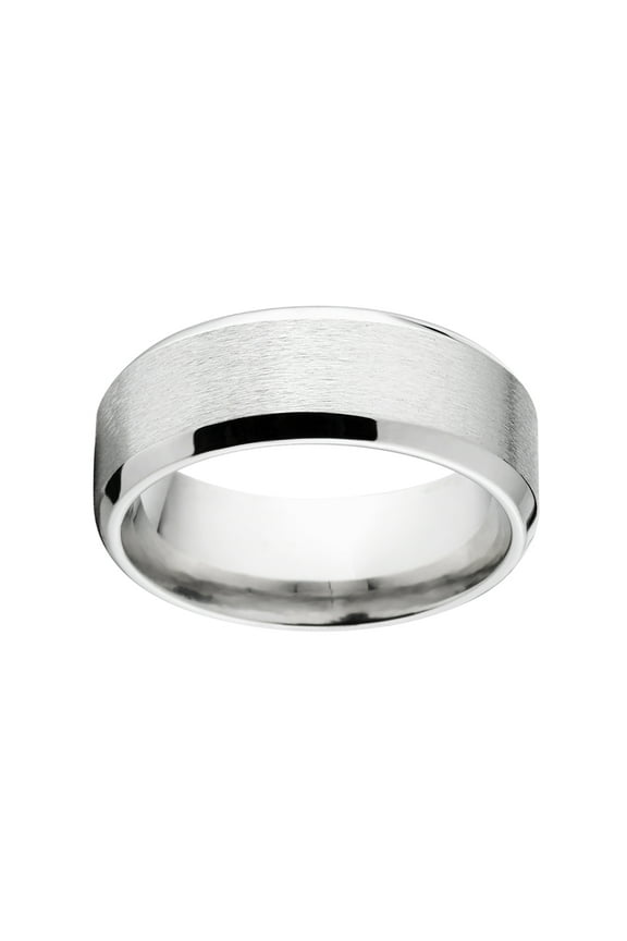 Custom 6mm Beveled Edge Stainless Steel Ring