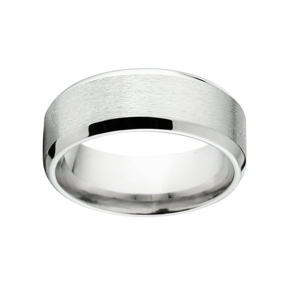 Custom 6mm Beveled Edge Stainless Steel Ring