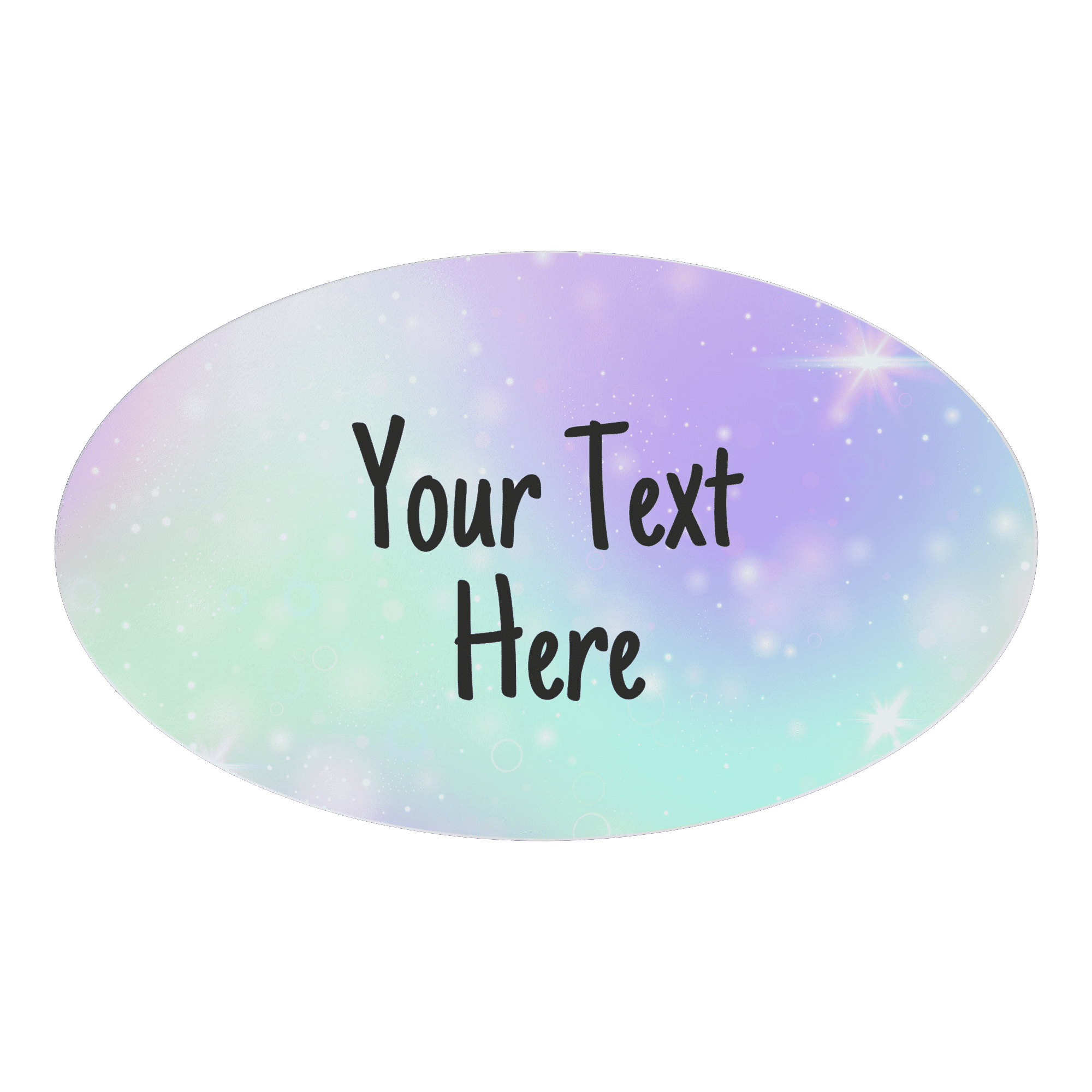 Custom 8 x 5 in Oval Car Magnet - Full Color Durable Vinyl Decal