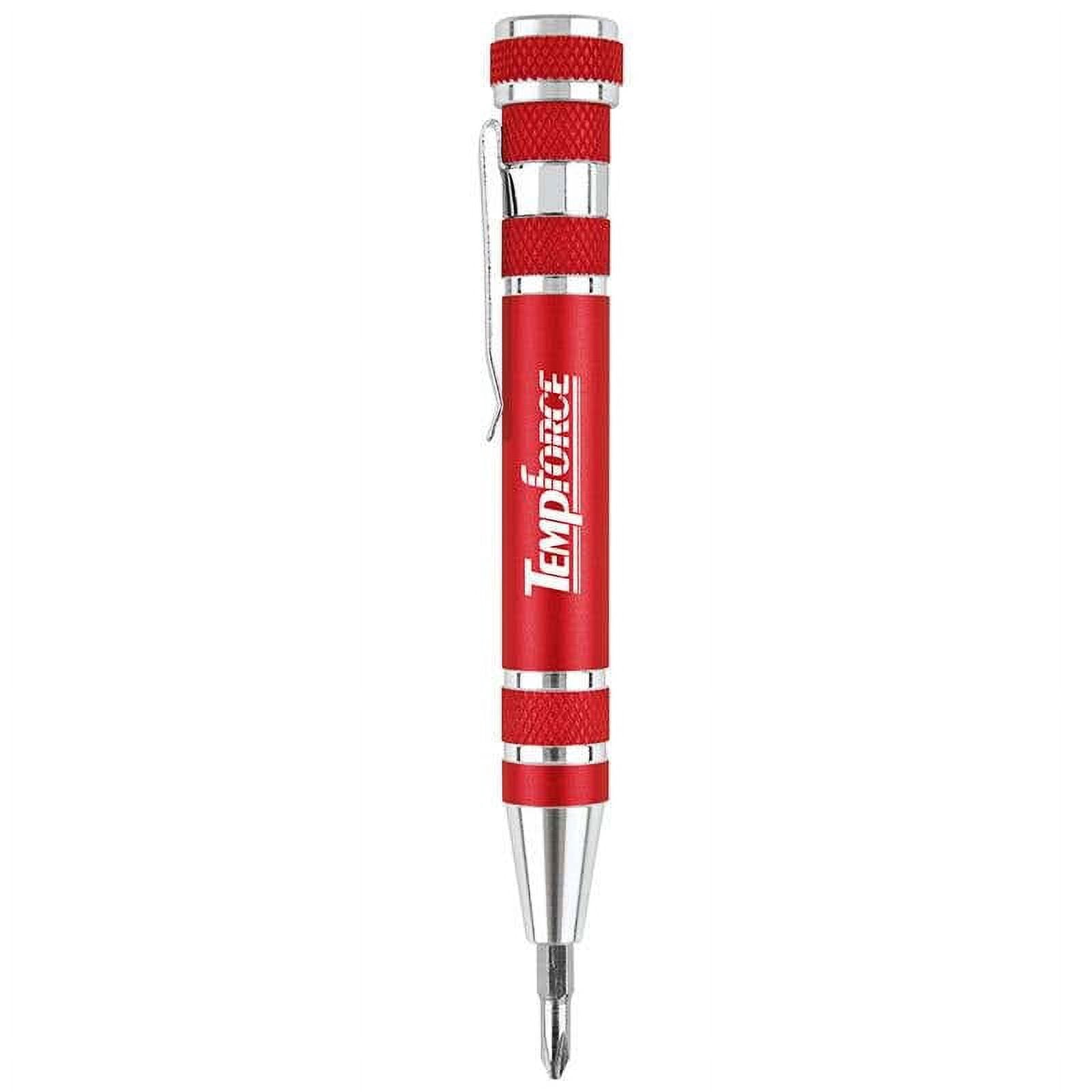 Custom 9-in-1 Pocket Tool Pen, Set of 100, Personalized Bulk Pack, Jishi Gifts for Men & Women Stocking Stuffers, Dad Gifts from Daughter Son, Gift for Christmas and birthday Gift - Red