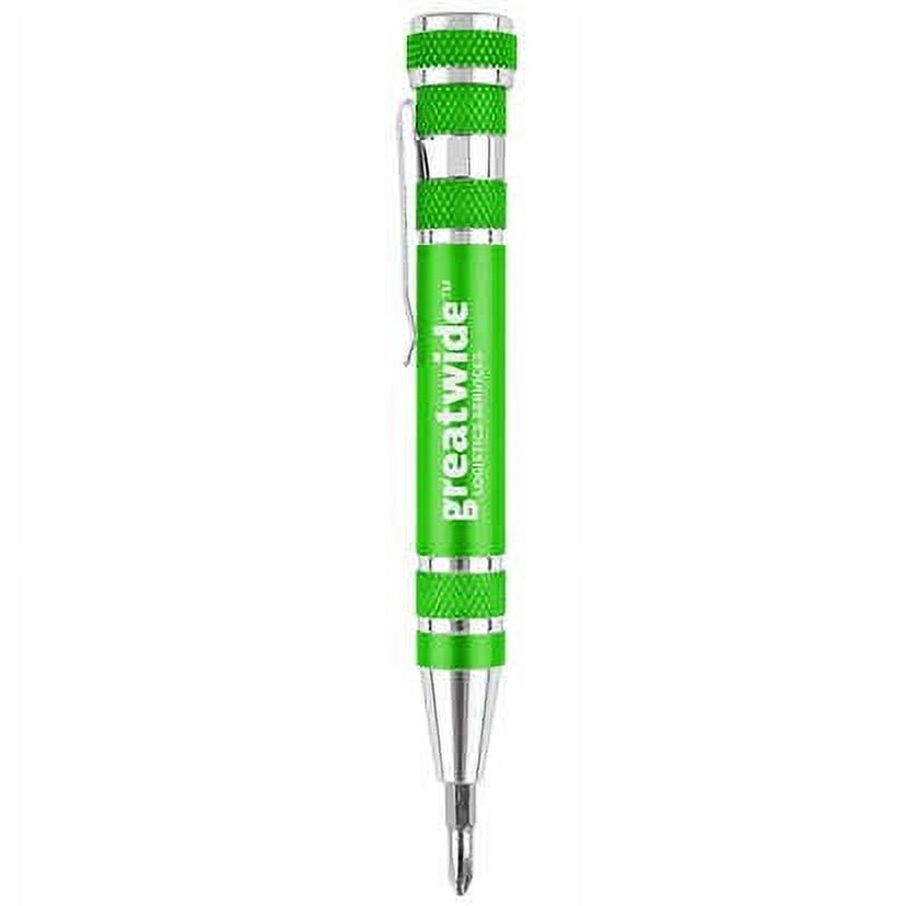 Custom 9-in-1 Pocket Tool Pen, Set of 25, Personalized Bulk Pack, Jishi Gifts for Men & Women Stocking Stuffers, Dad Gifts from Daughter Son, Gift for Christmas and birthday Gift - Lime