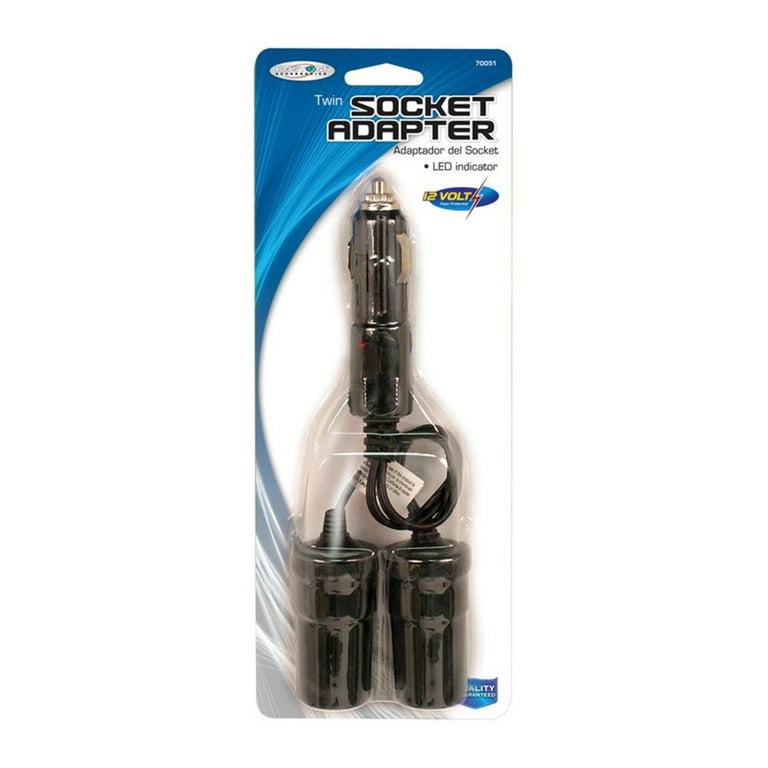Custom Accessories 12 V Twin Lighter Socket 1 pk Walmart.com