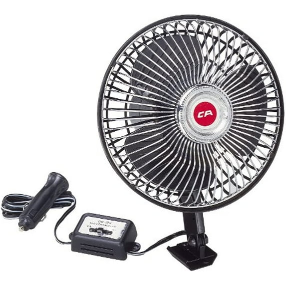 Custom Accessories Oscillating Auto/Car Fan 40009