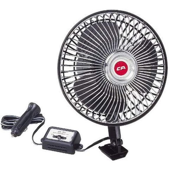 Custom Accessories Oscillating Auto/Car Fan 40009